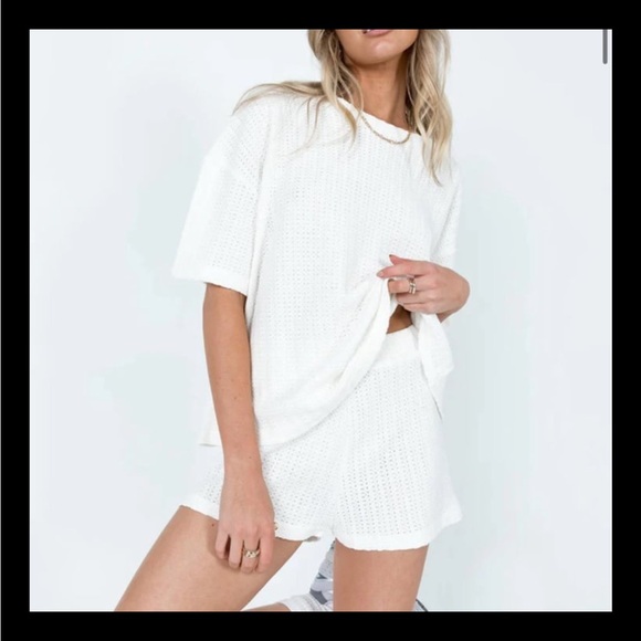 PRINCESS POLLY CAMMIE KNIT SET WHITE size 2 XS - Picture 3 of 7